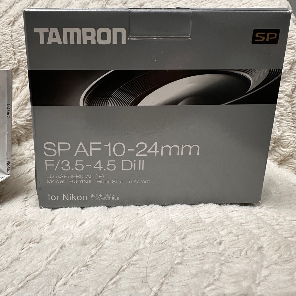 Tamron Af 10-24mm F/3.5-4.5 Di ll Model: BOO1N II for Nikon. EUC!   Like new!